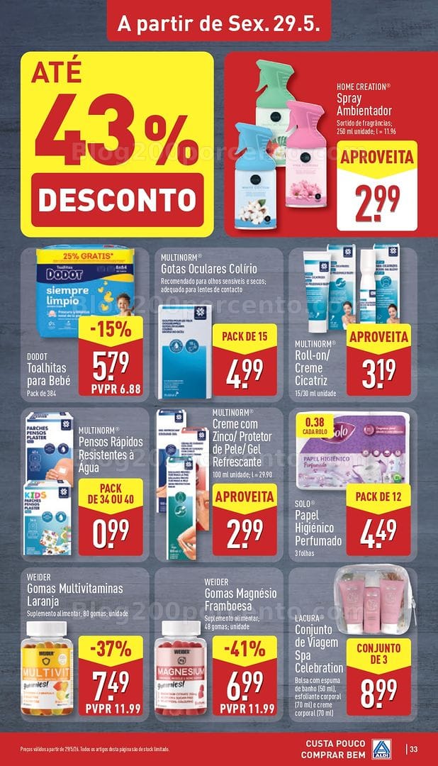Antevisão Folheto ALDI Promoções de 25 a 31 maio